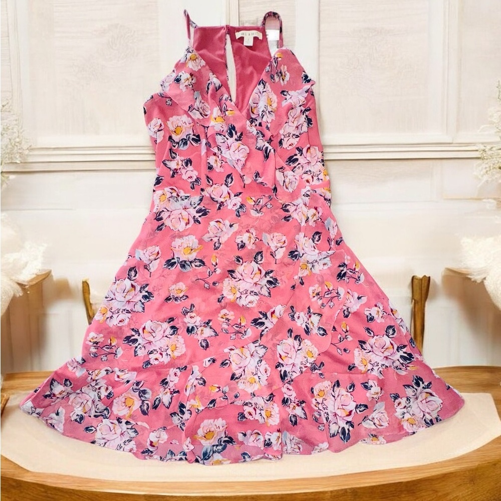 Miami Women Floral Cocktail Dress S Perfect For Valentines Day! EUC